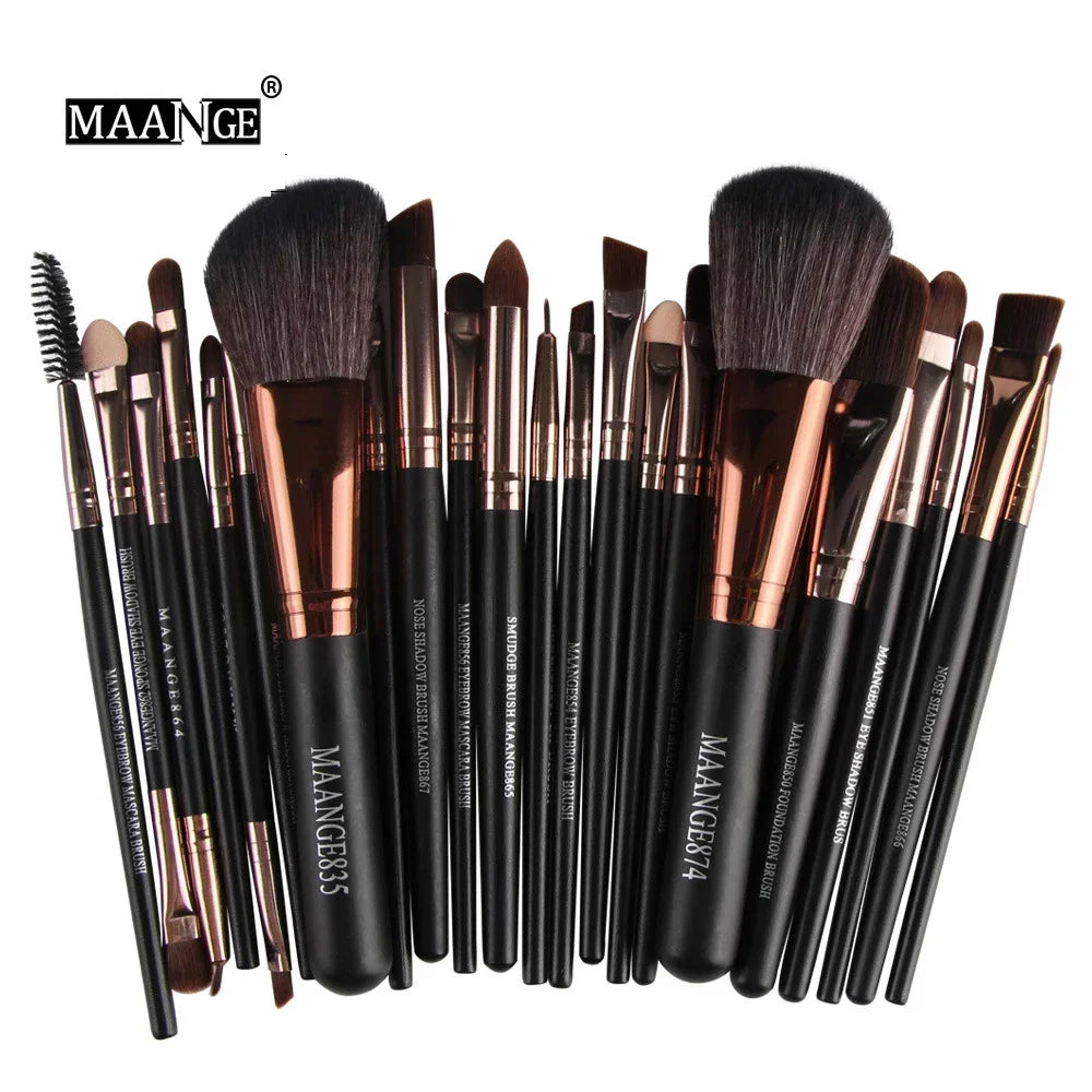 Professional Makeup Brush Set – 3, 13 & 22-Piece Eyeshadow & Face Kits