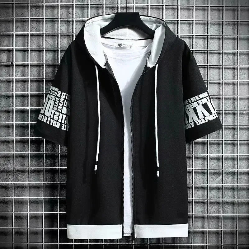 Men's Cartoon Zip Hoodie – Summer