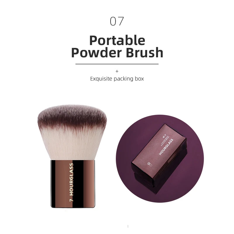 Hourglass Makeup Brush Set – Powder, Foundation, Concealer, Blush, Bronzer & Eyeshadow