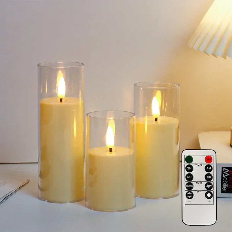 Flameless LED Candle Set with Remote & Timer