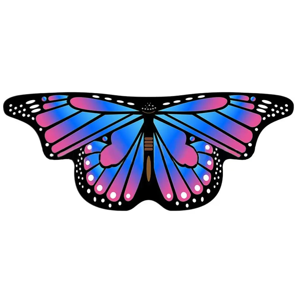 Kids Butterfly & Angel Wings Shawl Cape – Fairy Elf Costume for Halloween, Cosplay, Dance & Stage Performance (Multiple Colors)