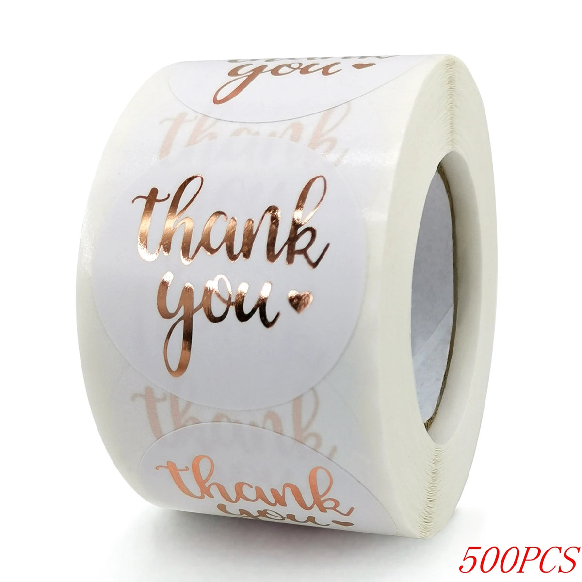 "Thank You" Round Stickers – 1 inch Envelope Seal Labels for Packaging, Weddings, Party Favours & Handmade Gifts (50–500pcs, Multiple Designs)