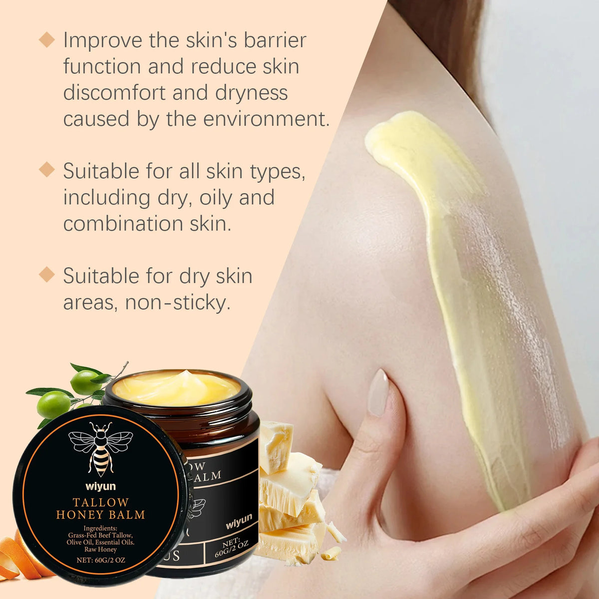 Tallow Honey Balm – Face & Body