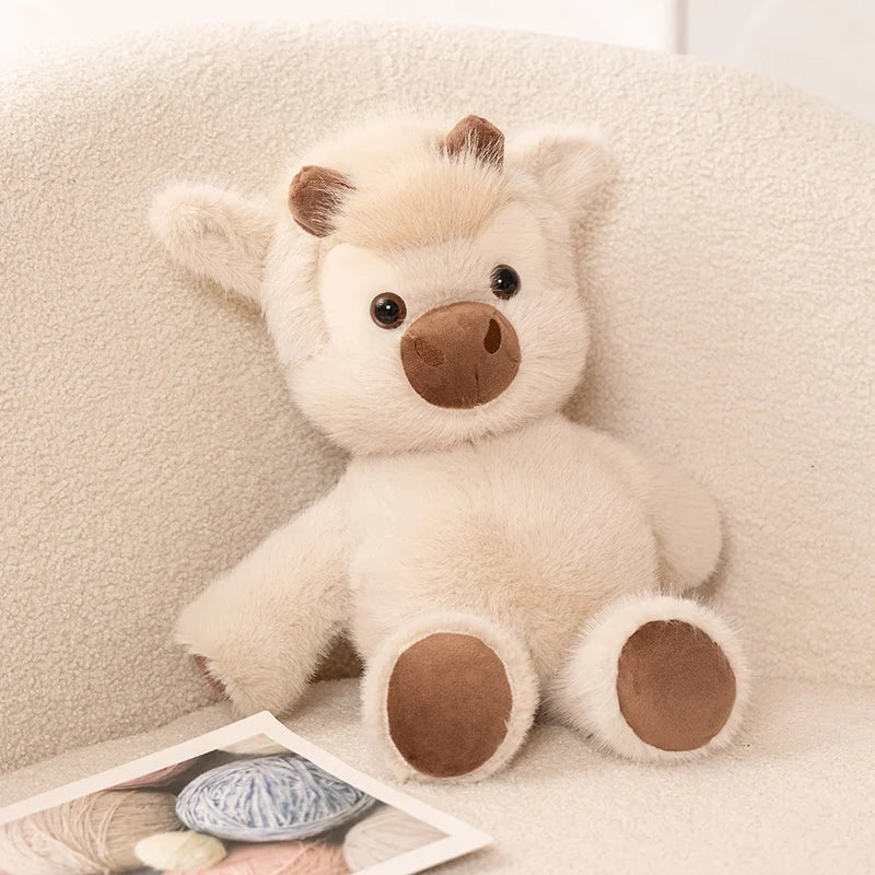 Highland Cattle Plush Toy – 40cm Soft Stuffed Cow Cuddly Animal for All Ages