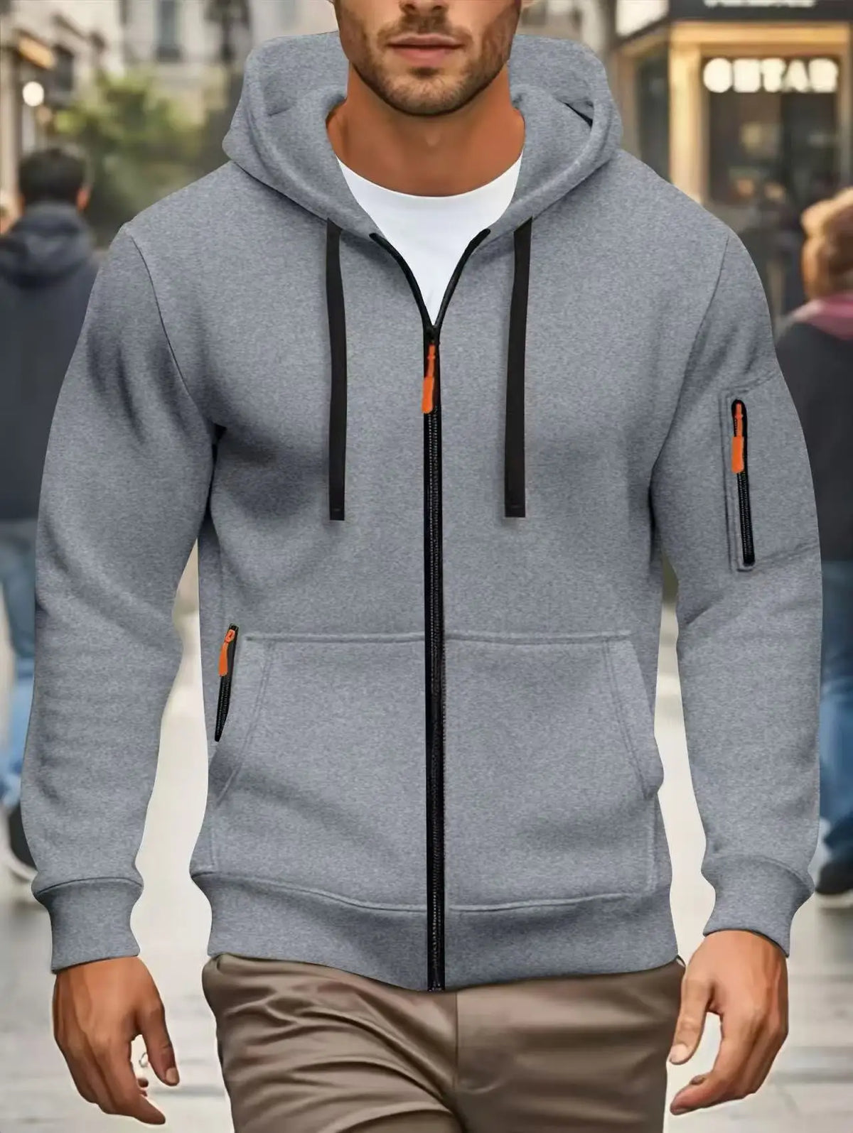 Men's Pocket Zip Hoodie – Winter