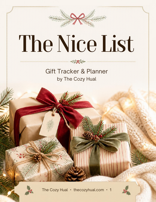 The Nice List — Christmas Gift Tracker & Planner (10-Page Printable PDF)