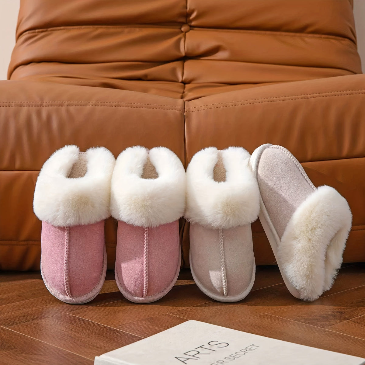 Plush Fuzzy Winter Slippers — Ultra-Soft Lined House Slippers