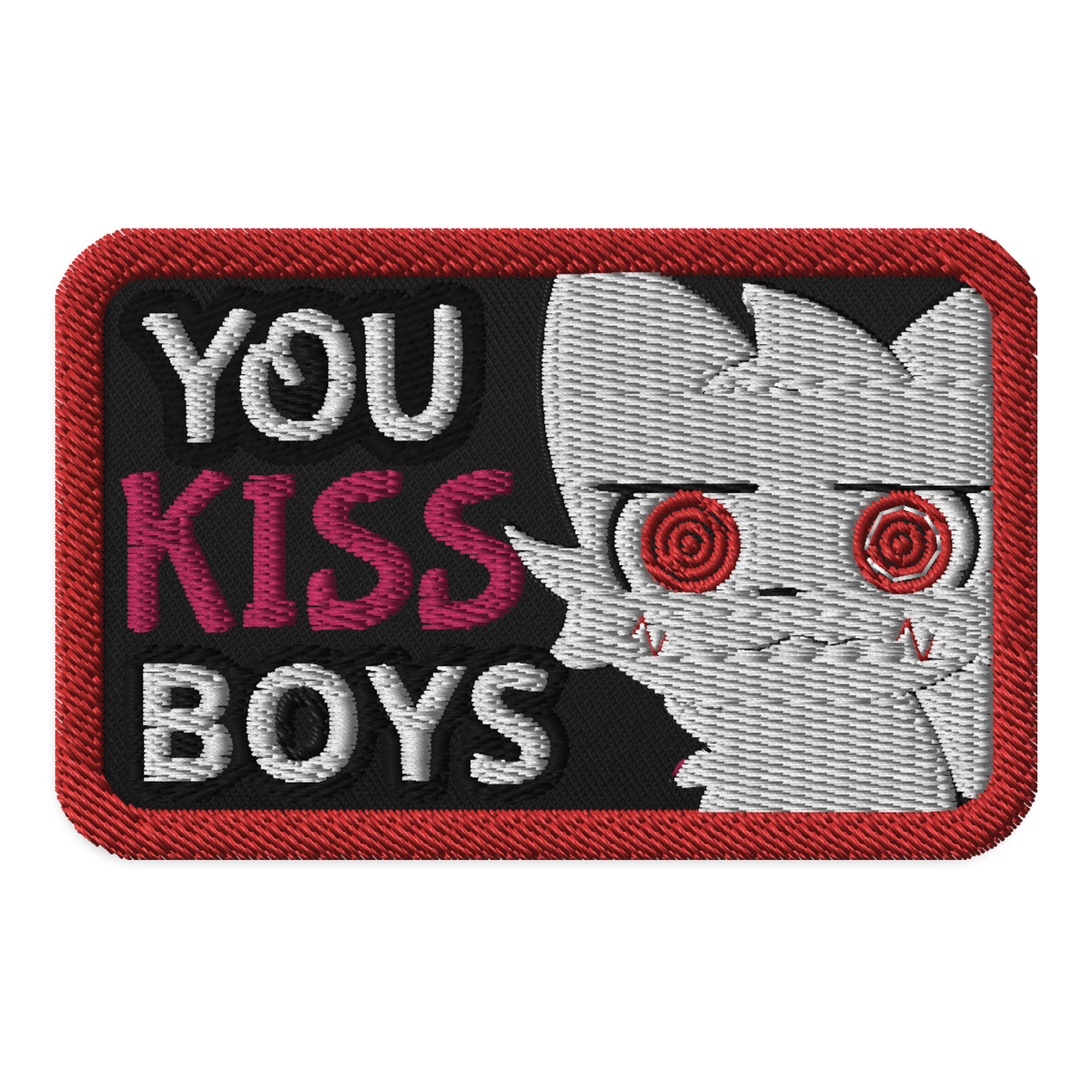 Meme Patches: Mauzymice BoyKisser Iron-On Embroidered Patch – Internet Culture Accessory by Red Pawn Shop